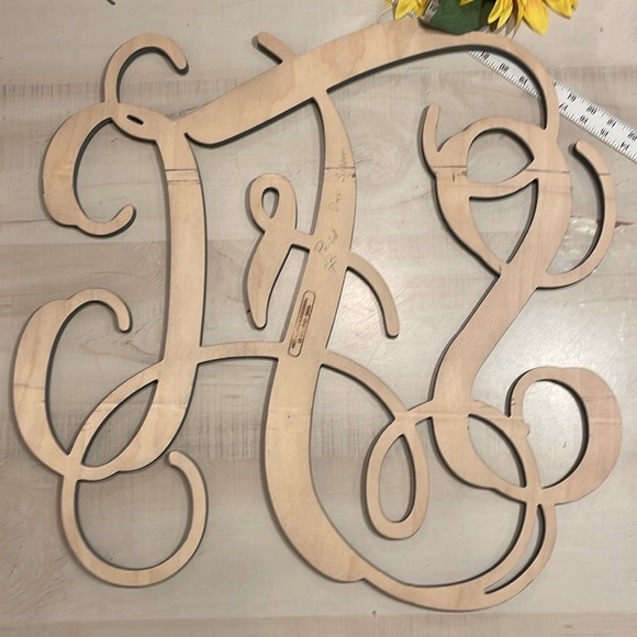 Wooden Monogram Initials Wall Decor Initials  SCF - Picture 4 of 6